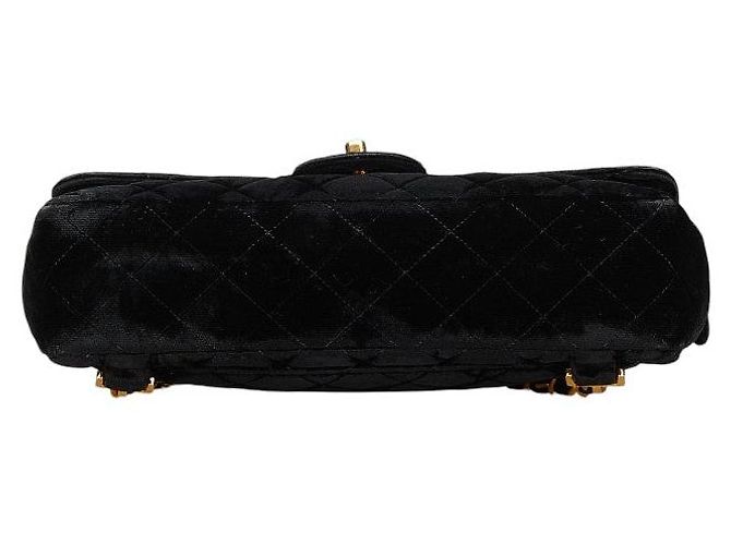 Timeless Chanel Matelassé 25 Veloursleder Rucksack Schwarz - Ansicht 3