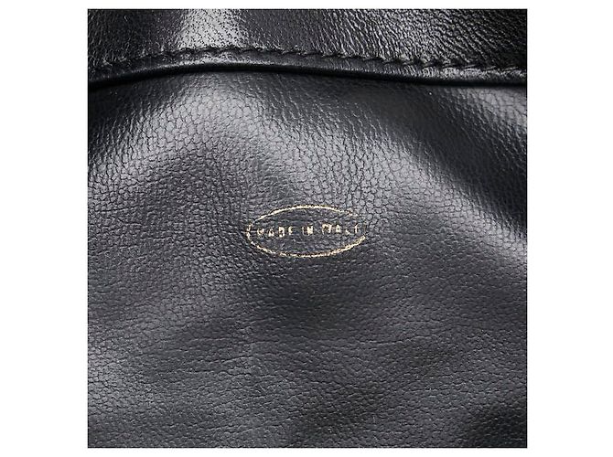 Timeless Chanel Matelassé Lammfell Rucksack Schwarz - Ansicht 12