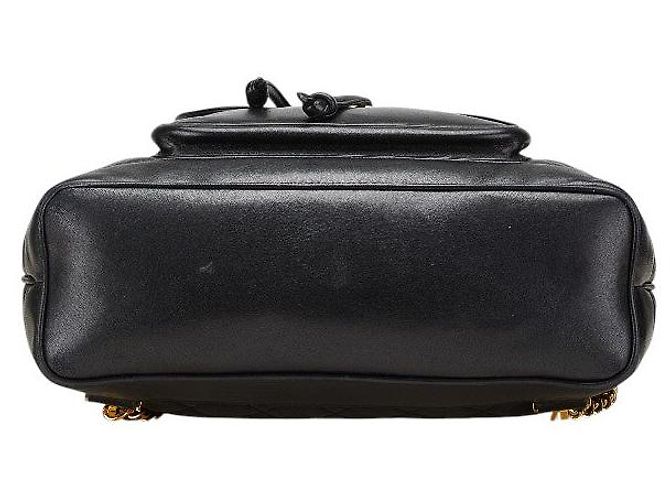 Timeless Chanel Matelassé Lammfell Rucksack Schwarz - Ansicht 3