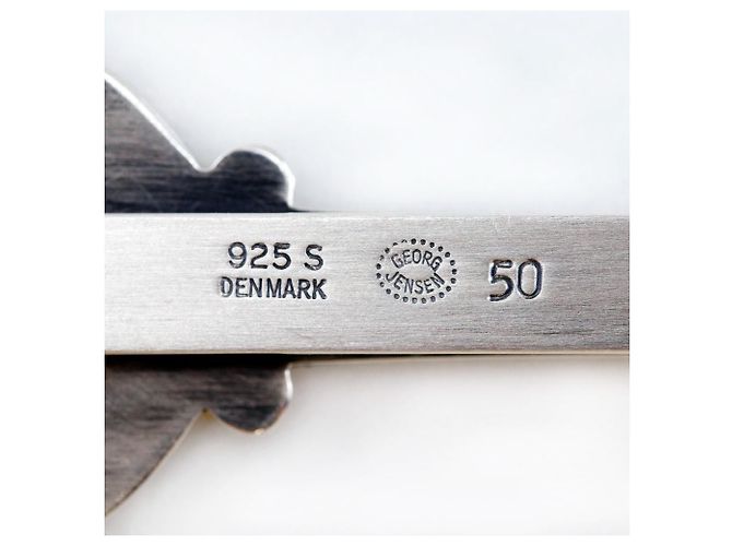 Autre Marque Clip per cravatta in argento 925 con motivo nave a vela Georg Jensen - vista 6