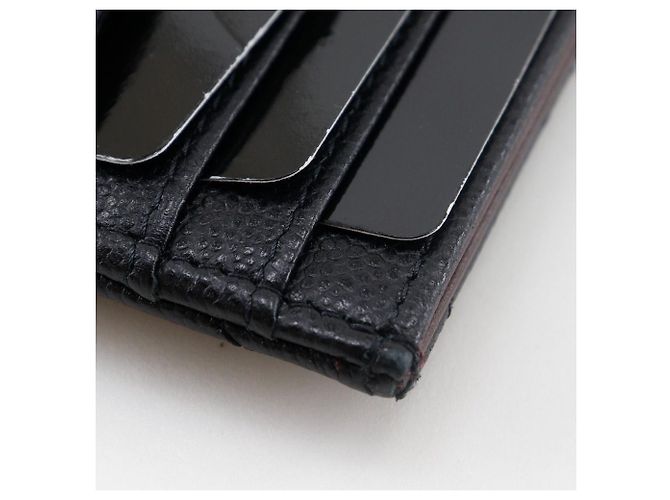 Tarjetero de caviar matelassé Chanel Negro - vista 8