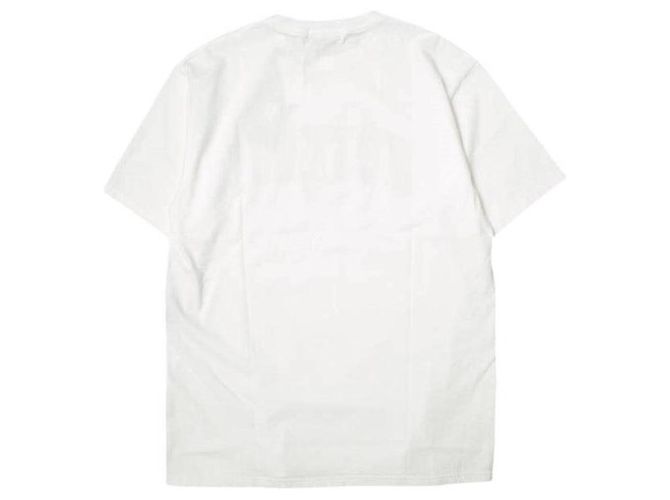 Autre Marque Camiseta de algodón UNDERCOVER S/S DESTROY ROSE Blanco - vista 2