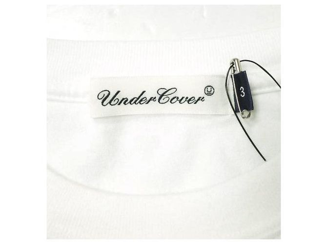 Autre Marque Camiseta de algodón UNDERCOVER S/S DESTROY ROSE Blanco - vista 4