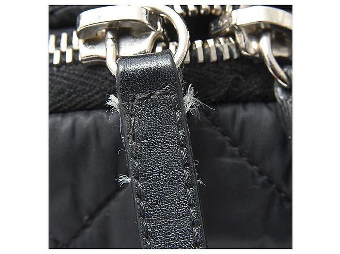 Chanel Coco Cocoon Rucksack aus matelassiertem Nylon Schwarz - Ansicht 5