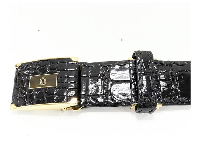 Autre Marque Cinturón de cocodrilo Takeo Nishida Negro - vista 4