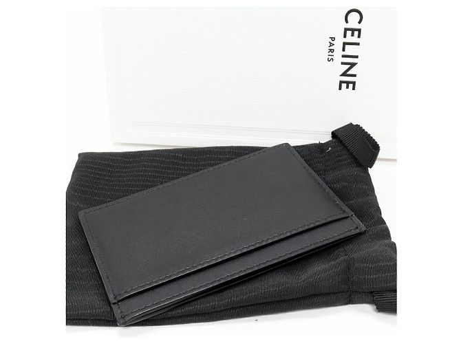 Céline Celine 10B703DMF.38SI Estuche para tarjetas de piel de ternera lisa Negro - Ansicht 2