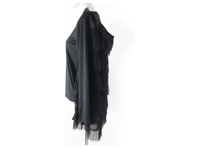 Autre Marque Langarm-Top aus Polyester-Tüll Diard von COMME des GARCONS Schwarz - Ansicht 2