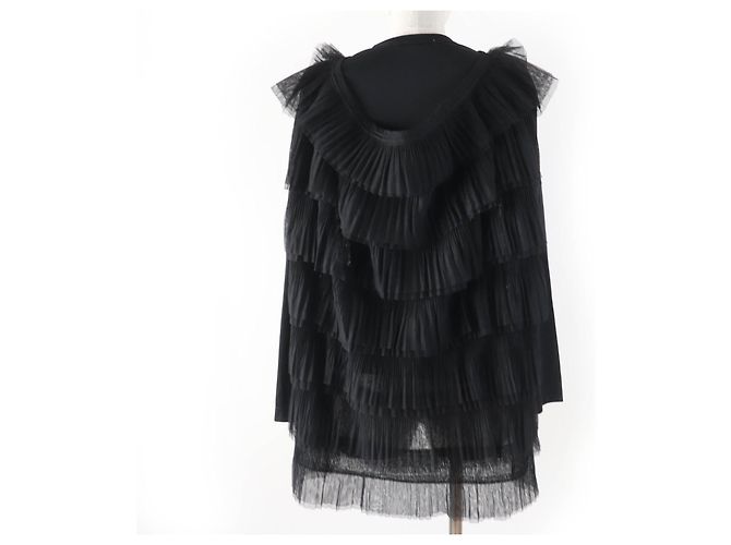 Autre Marque Langarm-Top aus Polyester-Tüll Diard von COMME des GARCONS Schwarz - Ansicht 3