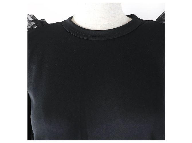 Autre Marque Langarm-Top aus Polyester-Tüll Diard von COMME des GARCONS Schwarz - Ansicht 4