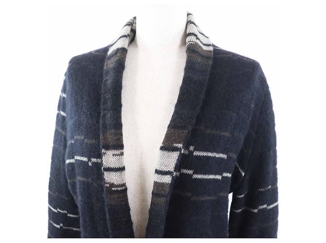 Cárdigan de lana mohair COCO Mark de Chanel Azul Azul marino - vista 2