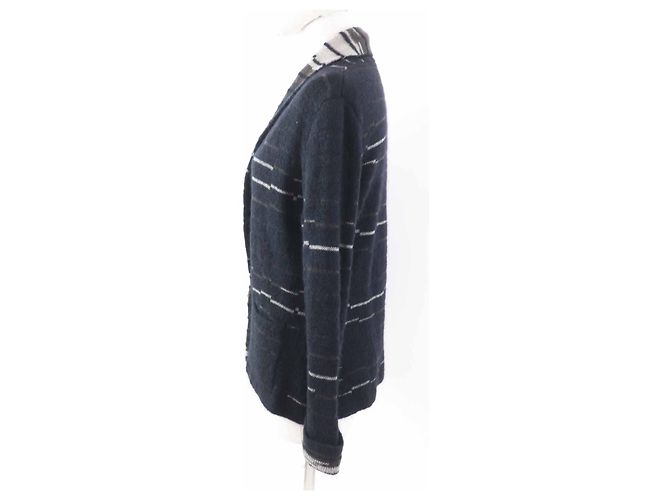 Cárdigan de lana mohair COCO Mark de Chanel Azul Azul marino - vista 3