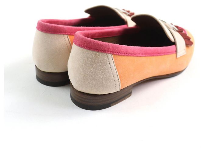 Mocassini in suede con nappine HMetal Royal di Hermès Multicolore - vista 3