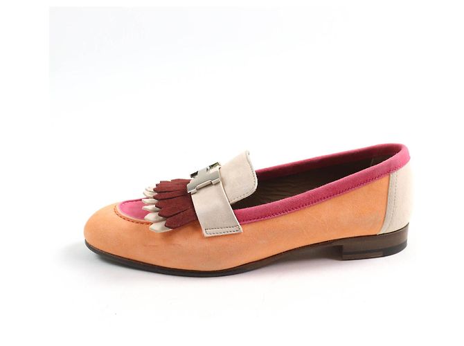 Mocassini in suede con nappine HMetal Royal di Hermès Multicolore - vista 5