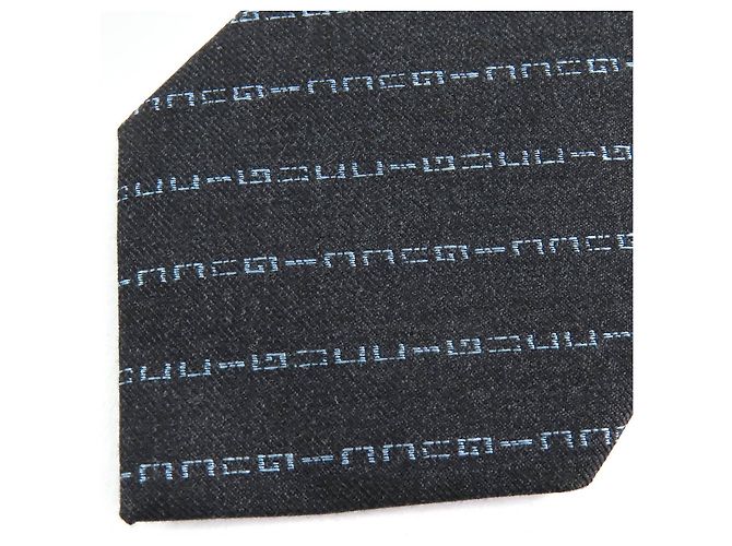 Gucci Wool Tie Grey Dark grey - view 3