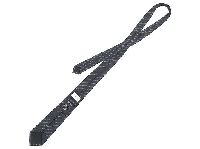 Gucci Wool Tie Grey Dark grey - view 5