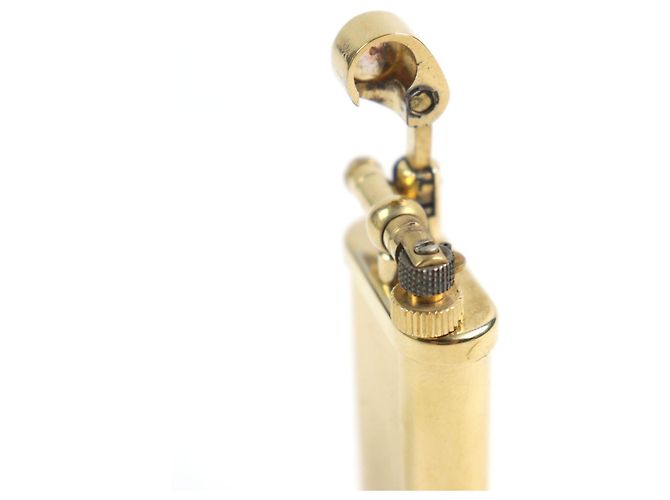 Alfred Dunhill Dunhill einzigartiger Hammer-Typ Streifenmuster Feuerzeug Golden - Ansicht 6