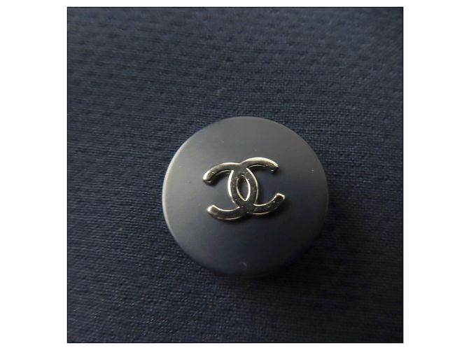 Chanel COCO Mark Button Wool 2way Jacket Skirt Blue Navy blue - view 8