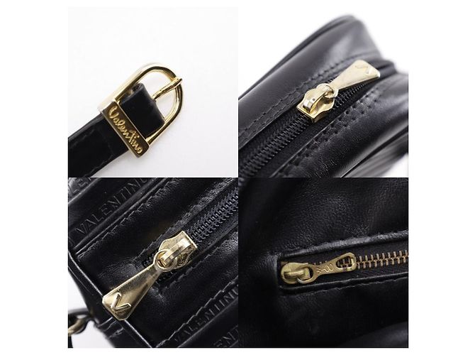 Autre Marque Borsa 2 in 1 in pelle con logo V di Mario Valentino Nero - vista 14