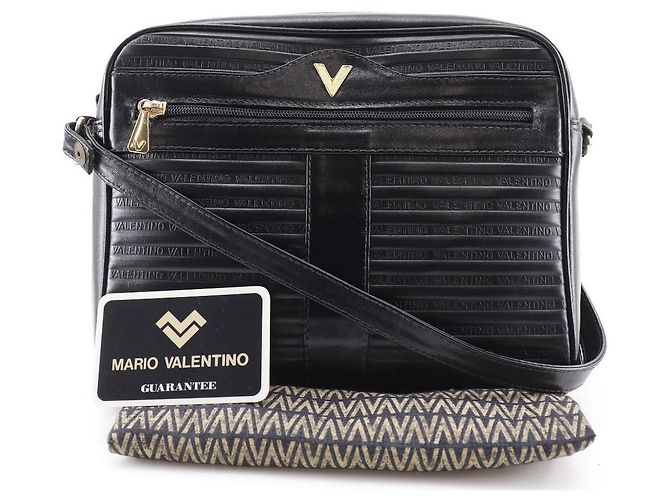 Autre Marque Borsa 2 in 1 in pelle con logo V di Mario Valentino Nero - vista 20
