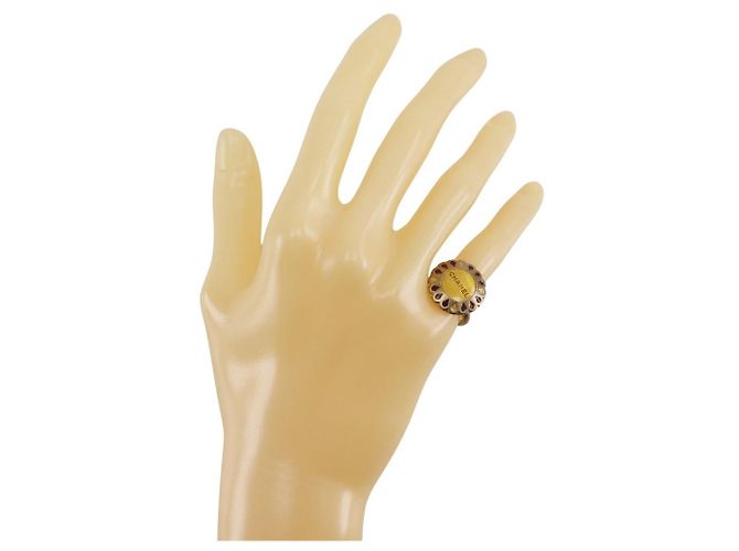 Chanel Ring mit Blumenmotiv Golden - Ansicht 2