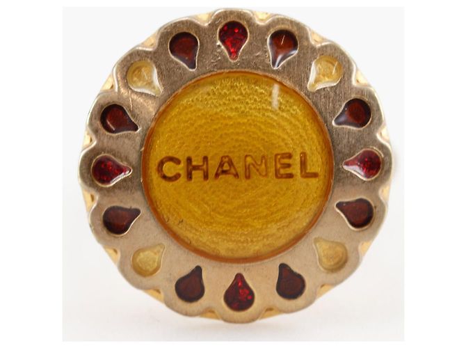 Chanel Ring mit Blumenmotiv Golden - Ansicht 7