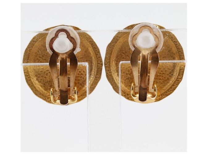 Orecchini con motivo floreale Chanel D'oro - vista 3