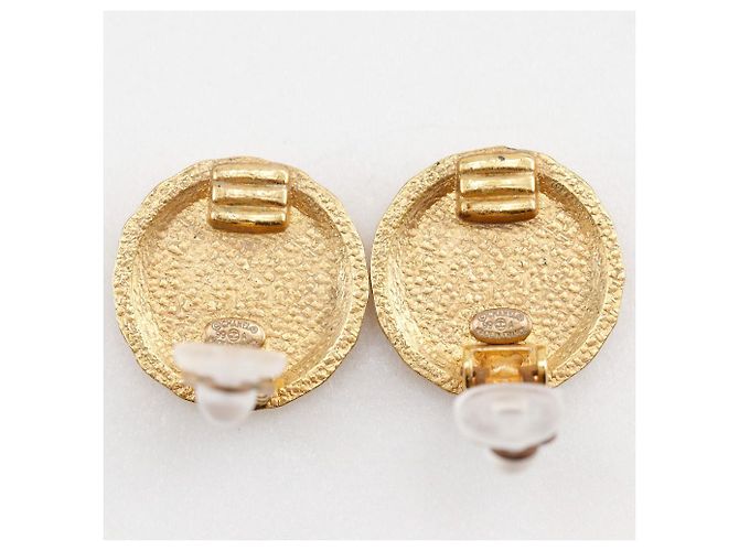 Orecchini con motivo floreale Chanel D'oro - vista 5
