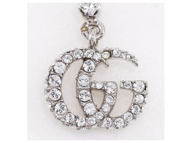 Fascia argentata Gucci GG x Rhinestone per donne Argento - vista 8