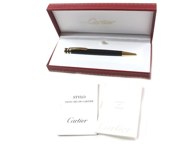 Bolígrafo Cartier Trinity Negro - vista 2