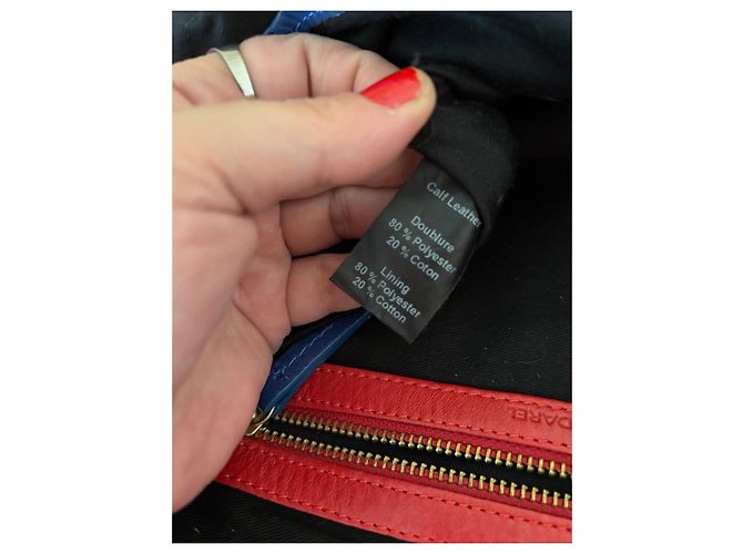 Borsa a mano Gerard Darel in pelle rossa Rosso - vista 10