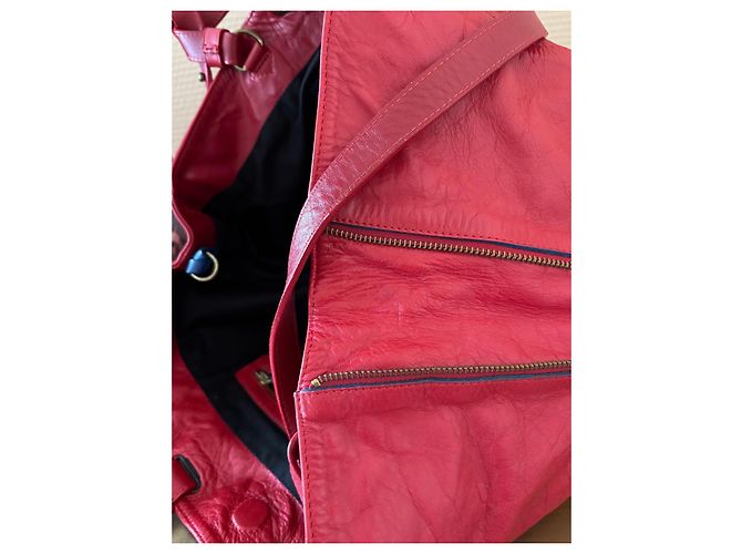 Borsa a mano Gerard Darel in pelle rossa Rosso - vista 11