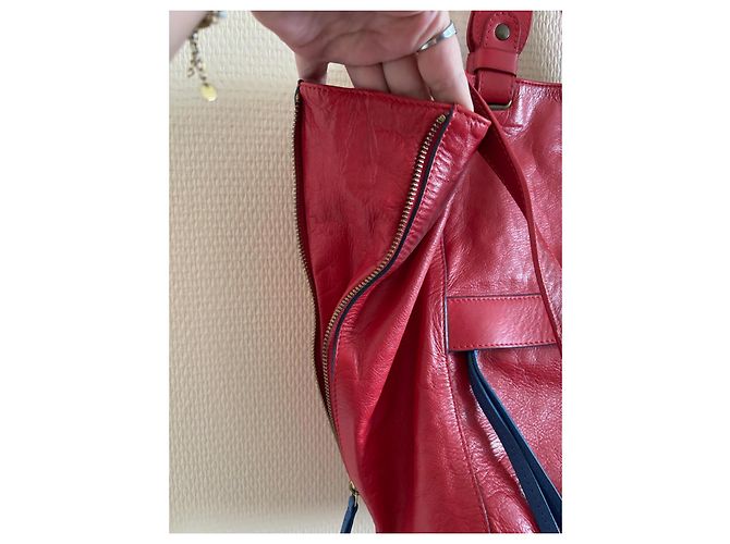 Borsa a mano Gerard Darel in pelle rossa Rosso - vista 2