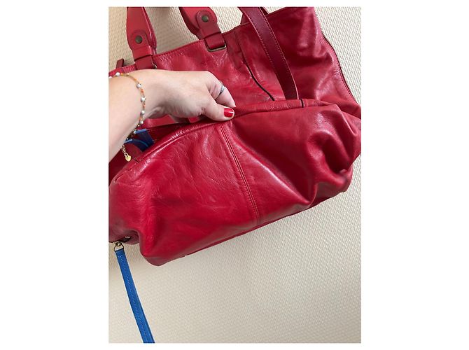 Borsa a mano Gerard Darel in pelle rossa Rosso - vista 3