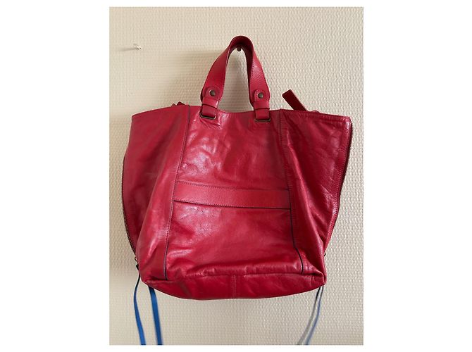 Borsa a mano Gerard Darel in pelle rossa Rosso - vista 6