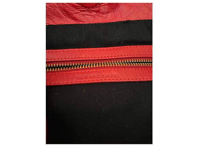 Borsa a mano Gerard Darel in pelle rossa Rosso - vista 9