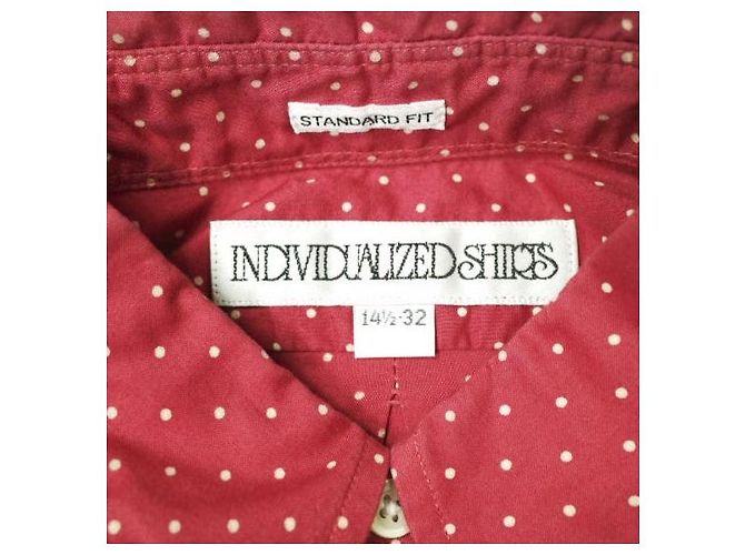 Autre Marque CAMICIE PERSONALIZZATE Nome del prodotto ufficiale Camicia di cotone Rosso - vista 3