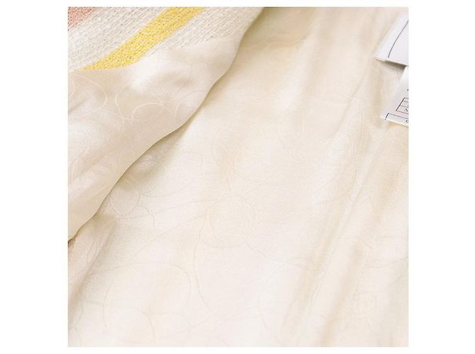 Chaqueta de tweed Chanel 04C P22464 Blanco - vista 13