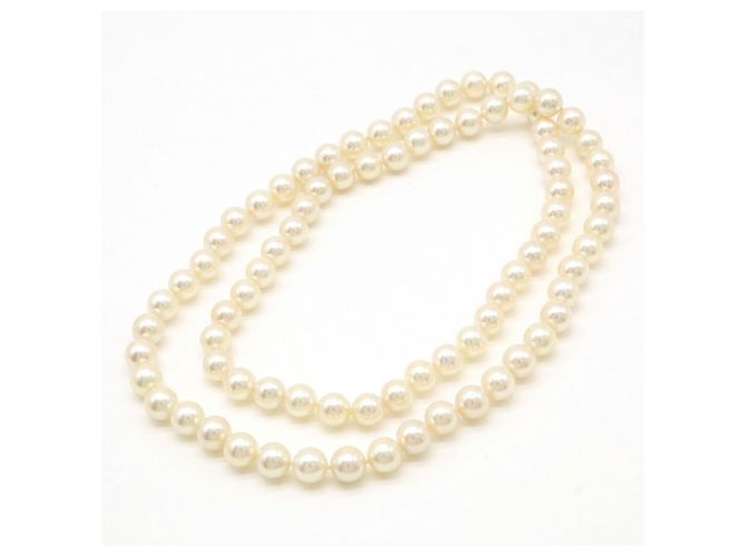 Autre Marque Collar largo de perlas Beige - vista 2