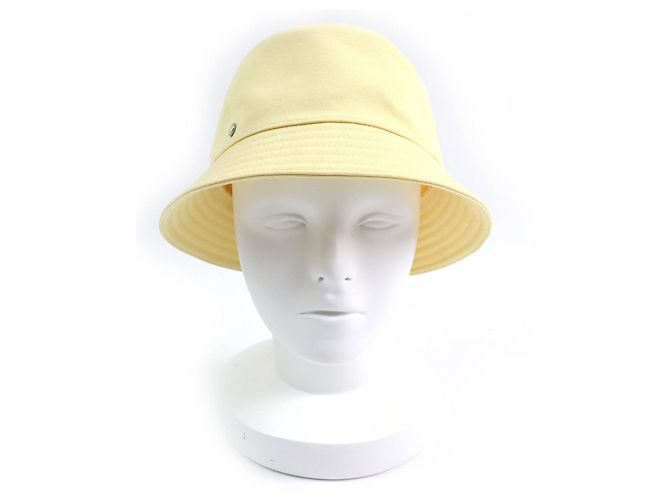 Cappello bucket in cotone Calvi di Hermès Giallo - vista 2