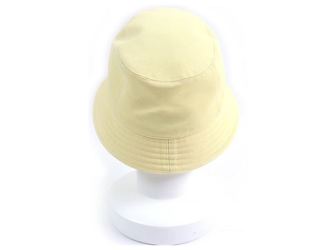 Cappello bucket in cotone Calvi di Hermès Giallo - vista 4