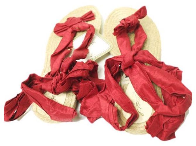 Autre Marque Sandali Espadrilles Cervera di MUVEIL Rosso - vista 4
