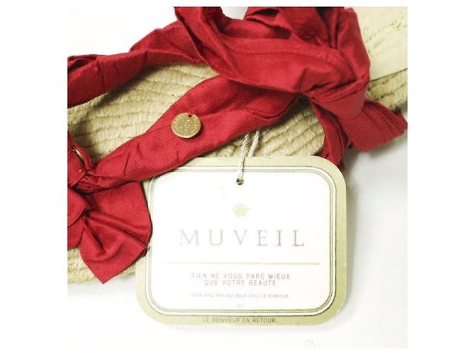 Autre Marque Sandali Espadrilles Cervera di MUVEIL Rosso - vista 6