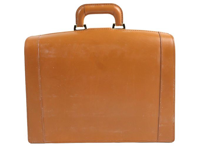Autre Marque CIMABUE Bolsa Alexander Dulles Bolsa de negócios em couro bridão Marrom Camelo - vista 3
