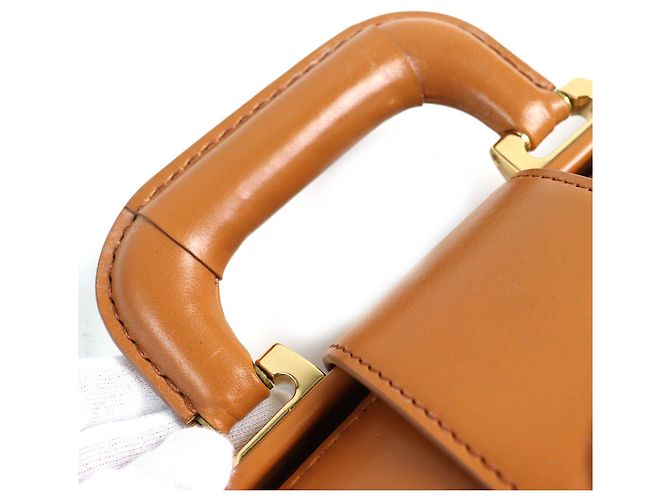 Autre Marque CIMABUE Bolsa Alexander Dulles Bolsa de negócios em couro bridão Marrom Camelo - vista 7