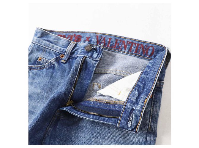 Calças de denim de algodão 517 REEDIÇÃO 1969 Valentino×Levi's Edição Limitada - vista 4