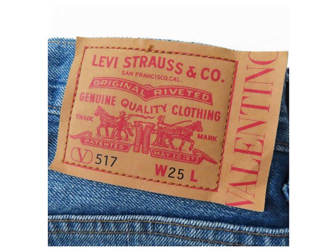Calças de denim de algodão 517 REEDIÇÃO 1969 Valentino×Levi's Edição Limitada - vista 8