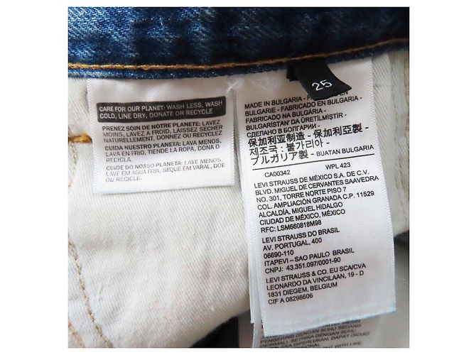 Calças de denim de algodão 517 REEDIÇÃO 1969 Valentino×Levi's Edição Limitada - vista 9
