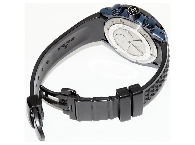 Autre Marque Edelstahl-Chronograph Edox Chronoffshore 1 Blau - Ansicht 2