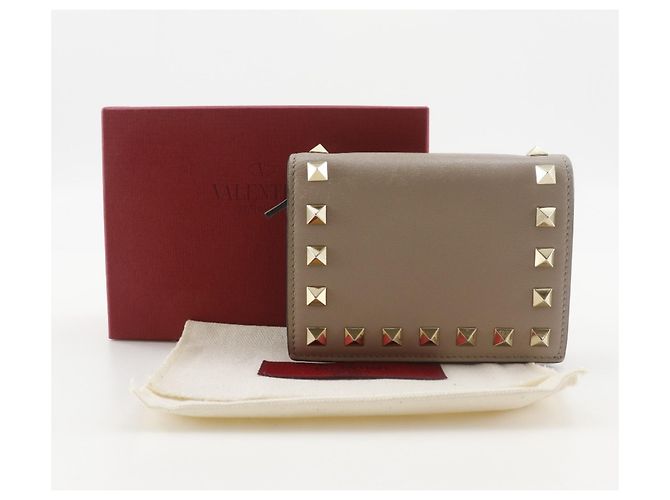 Cartera Small Rockstud Valentino Garavani Beige - vista 14