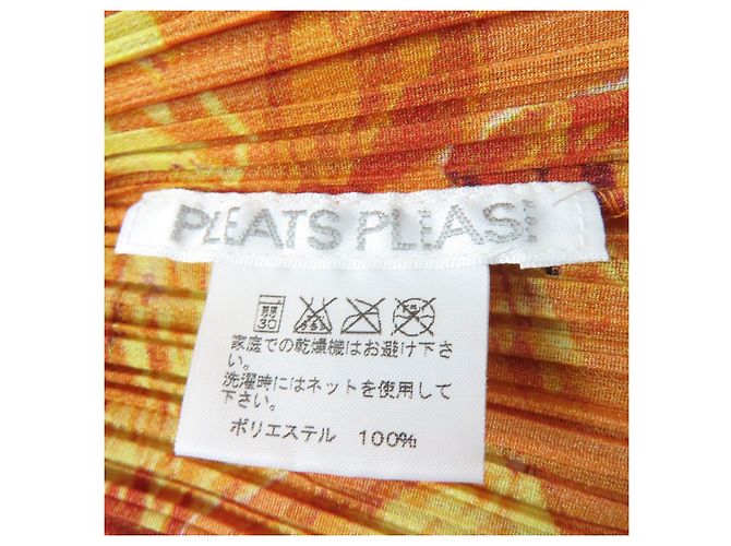 Issey Miyake PLEATS PLEASE PLEATS PLEASE Polyester-Set Orange - Ansicht 5